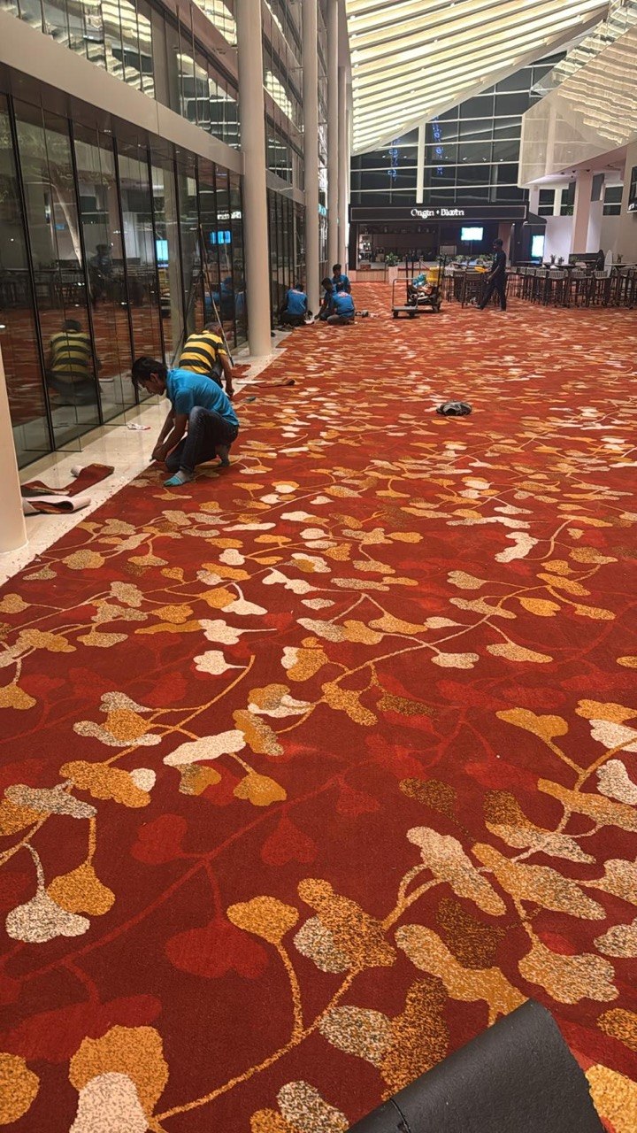 Marina Bay Sands — carpet installation by Neighborhood Carpet